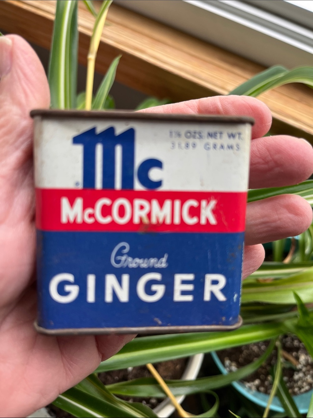 Vtg McCORMICK Spice Baltimore MD Ground Ginger Tin Container Advertising Prop